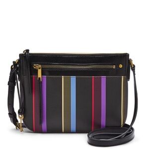 Fossil Farrah Stripe Crossbody